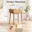 Natural Wood 60cm Dresser Table Desk