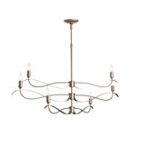 Willow 6 - Light Candle Style Classic Chandelier