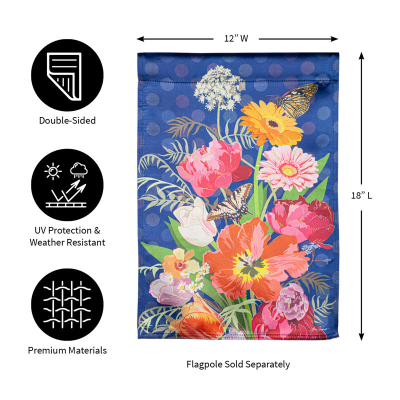 Drapeau de jardin Bloom Boldly Luster