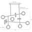 Meridian 10 - Light LED Chandelier