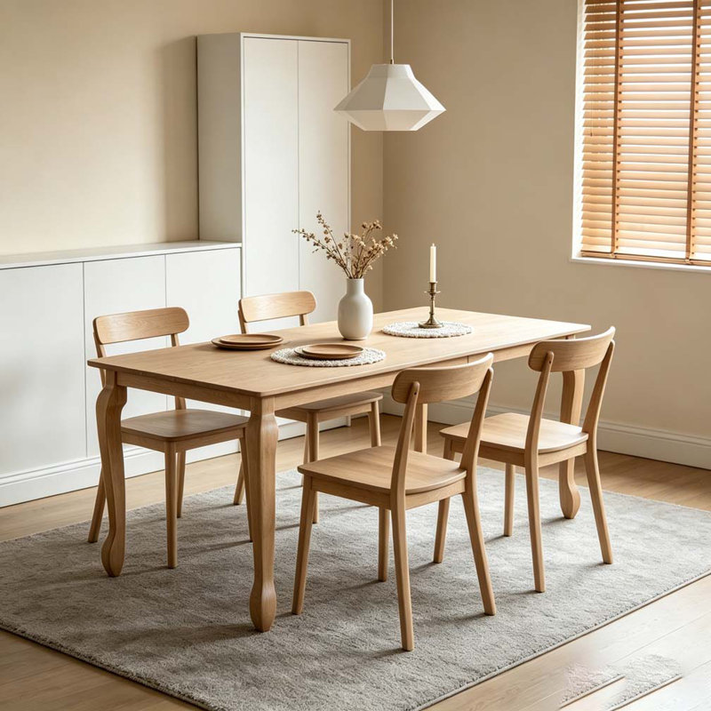 Extending Dining Table, Light Natural