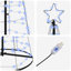  LED Christmas Tree with 800 LEDs 400 cm Iron-1580607098