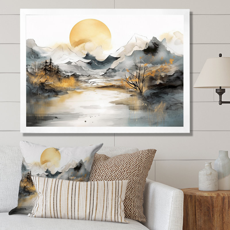 Nature's Nordic Beauty II - impressions sur toile scandinaves, Cadre simple blanc, H 12 po x l 20 po x P 1 po