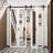 Top Mount Mirror Bi-Fold Sliding Double Barn Doors With Hardware Kit-93762564