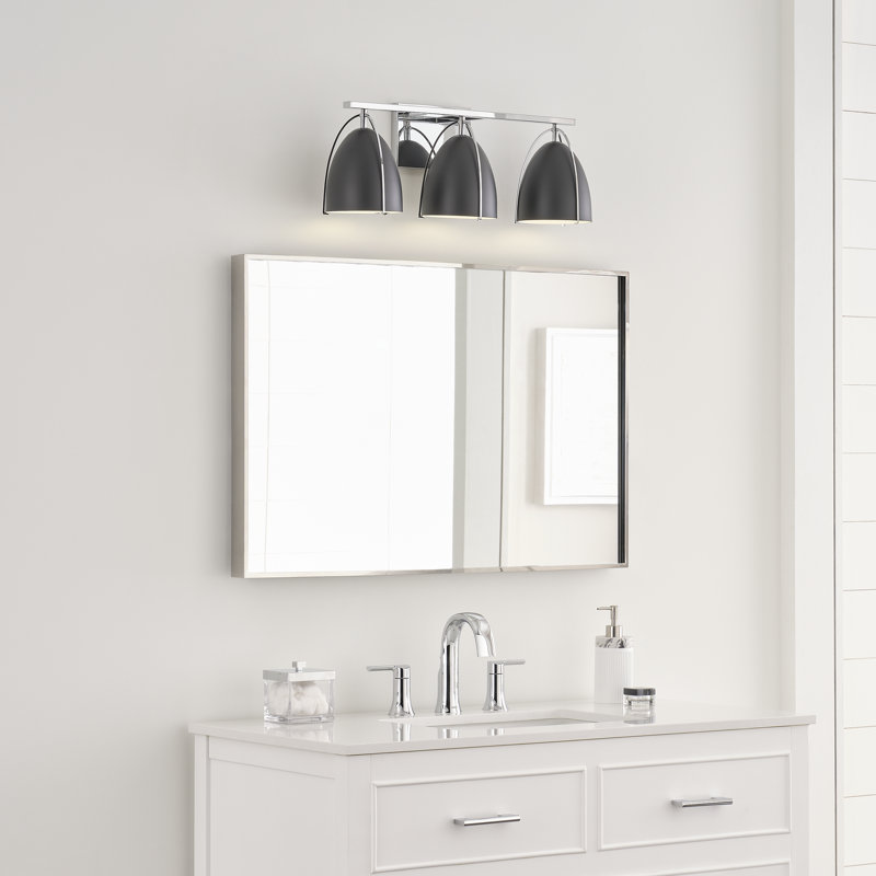 Noel 3 - Light Dimmable Vanity Light, Chrome, No