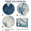«White Frosted Leaves Branches III», art mural sur toile-97044372-97044378-97044383