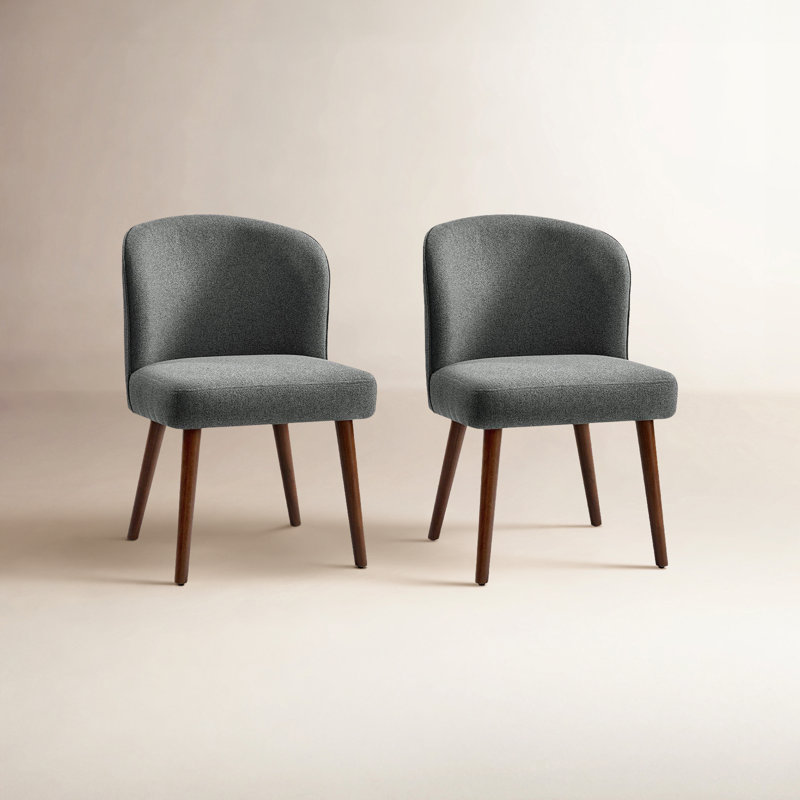 Chaise rembourrée Davia, Gris