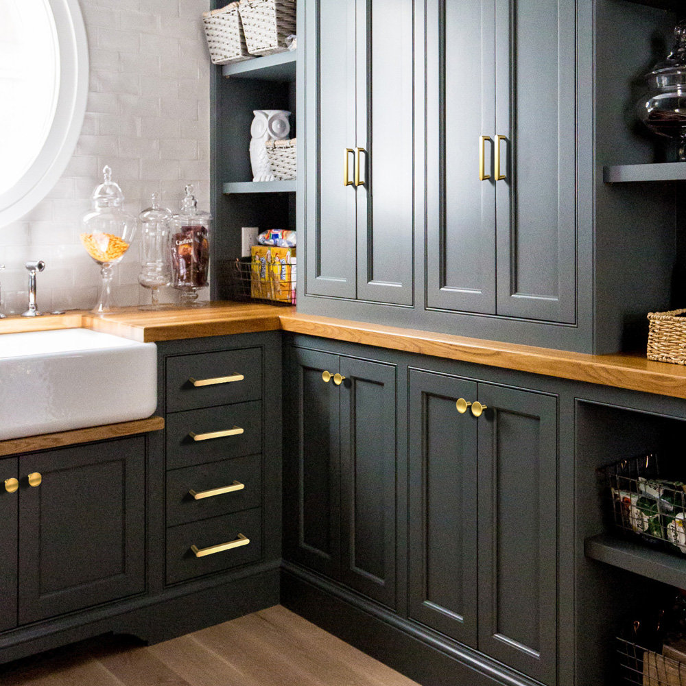 Brushed Brass Mushroom Cabinet Knob