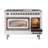 ILVE Nostalgie II Series Noblesse 48 inch Dual Fuel Range with 8 Sealed Burners, Griddle (Glass Door)-112295454-112295453