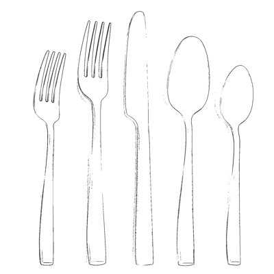 40 Piece Silverware Set For 8, Premium Stainless Steel Cutlery Set, Matte Finish Flatware Set, Durable Solid Kitchen Utensils With Spoons, Forks, Knives, Modern Tableware