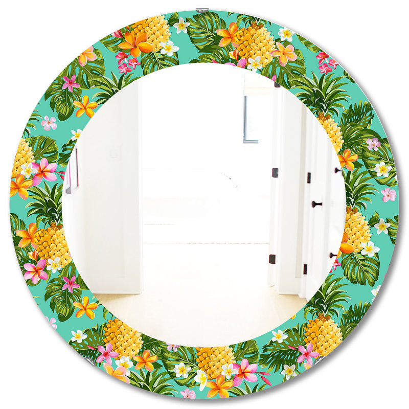 Miroir d'appoint mural Tropical Mood Pineapple 5, H 31,5 po x l po