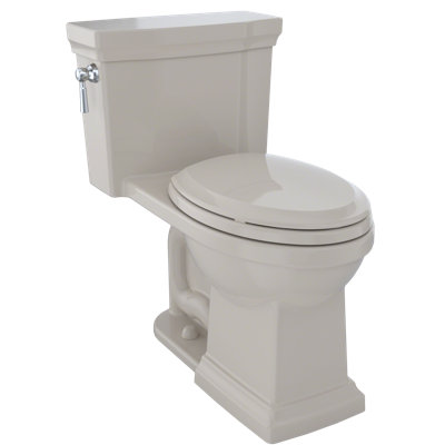TOTO® Promenade® II One-Piece Elongated 1.28 GPF Universal Height Toilet with CEFIONTECT, Bone
