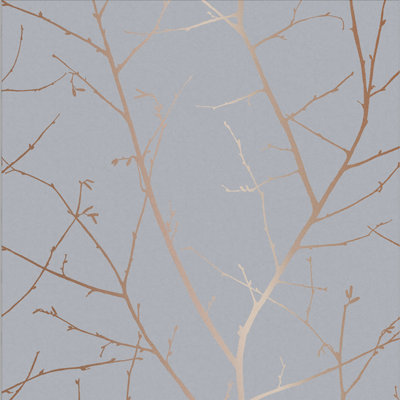 Floral Metallic Wallpaper Double Roll