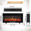 Carsten 60" 3-in-1 Electric Fireplace Insert with Adjustable Color Flames & Fire Cracking Sound-1951760338