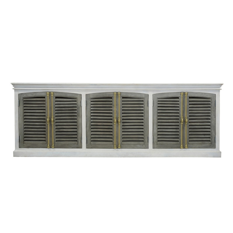 Coastal Handmade Mango Wood/Metal Sideboard