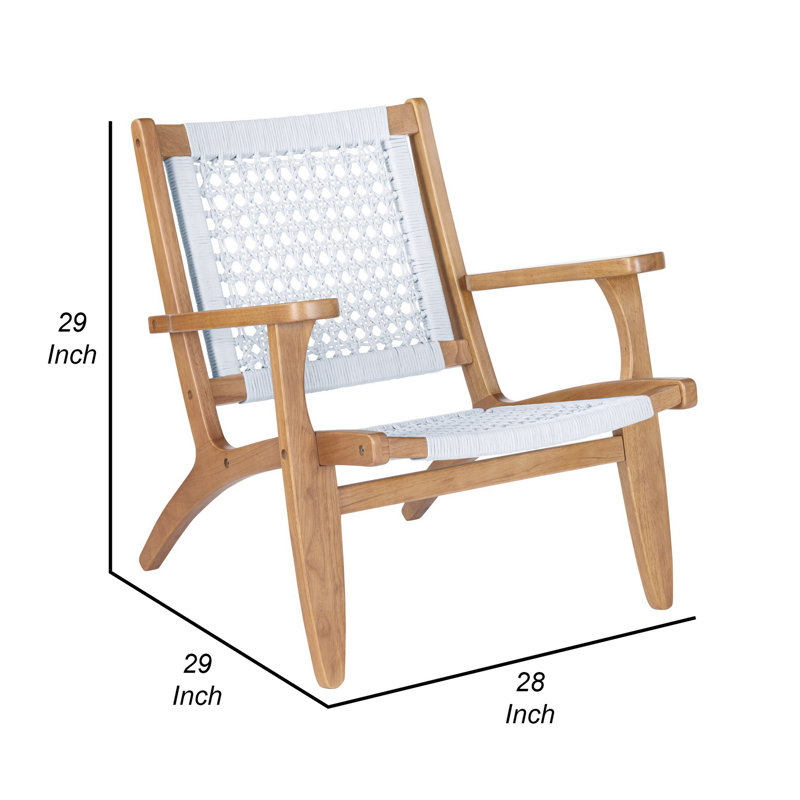 Cartrell Upholstered Armchair, Natural/White