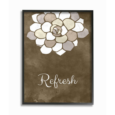 « refresh mosaic brown, salle de bain brune design », impression sur toile