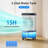 Ecotronic 1800 CFM Evaporative Air Cooler, Portable Swamp Cooler with 5.2 Gal Water Tank, Remote Control, 3 Speeds & 3 Modes, 6 Ice Packs, Humidifier Cooer Fan 3 in 1 for Room, Garage, Patio
