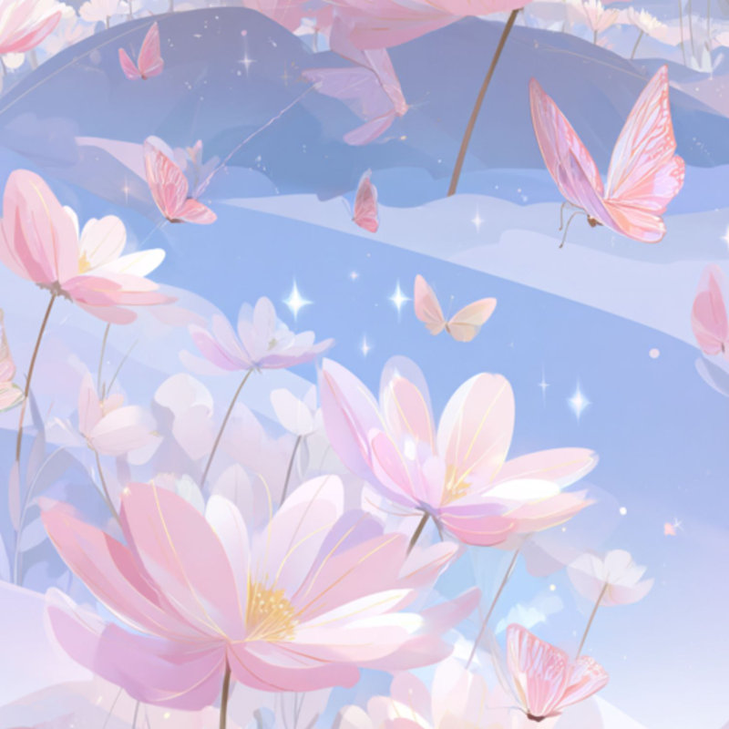 Panneau adhésif peler et coller fleurs papillons pastel doux l 23,6 po x H 118 po auto-adhésif amovible, 117.96" L x 23.6" W