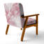 Chaise rembourrée abstraite moderne transitionnelle - fauteuil Blush Grid II-864699116