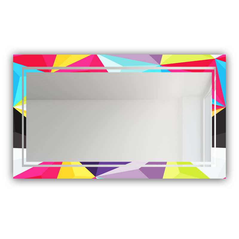 Glam Modern & Contemporary Vanity Mirror, 29.5" H x 39.4" W, Capricious Colorfields