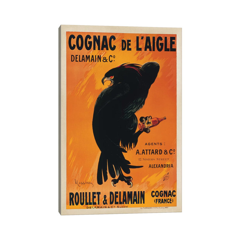 Cognac De L'Aigle by Leonetto Cappiello - Wrapped Canvas Print, 66.04 cm H x 45.72 cm W x 1.91 cm D
