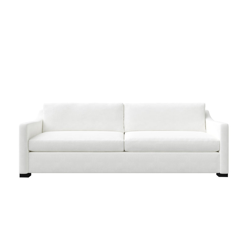 Canapé moelleux 95 po gris, Revolution® blanc cassé, H 34 po x l 105 po x P 39 po