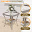 Chaise pivotante en osier pour 2 personnes avec coussin-588319889-587894042