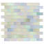 Splash 1X2 Polished Glass Mosaic Tile-369948985