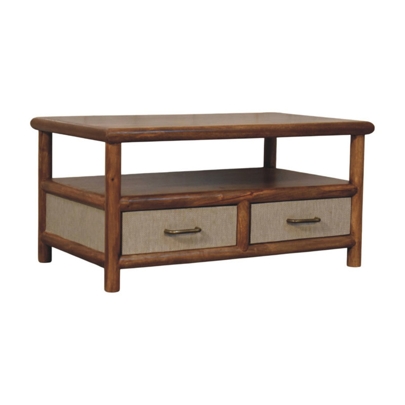 Solid Wood Solara Rattan Coffee Table