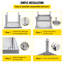 VEVOR Stainless Steel 24'' L x 24'' W x 24'' H Work Table
