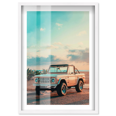 «Parked at Sunset», impression par boîte à ombre par Notoriart
