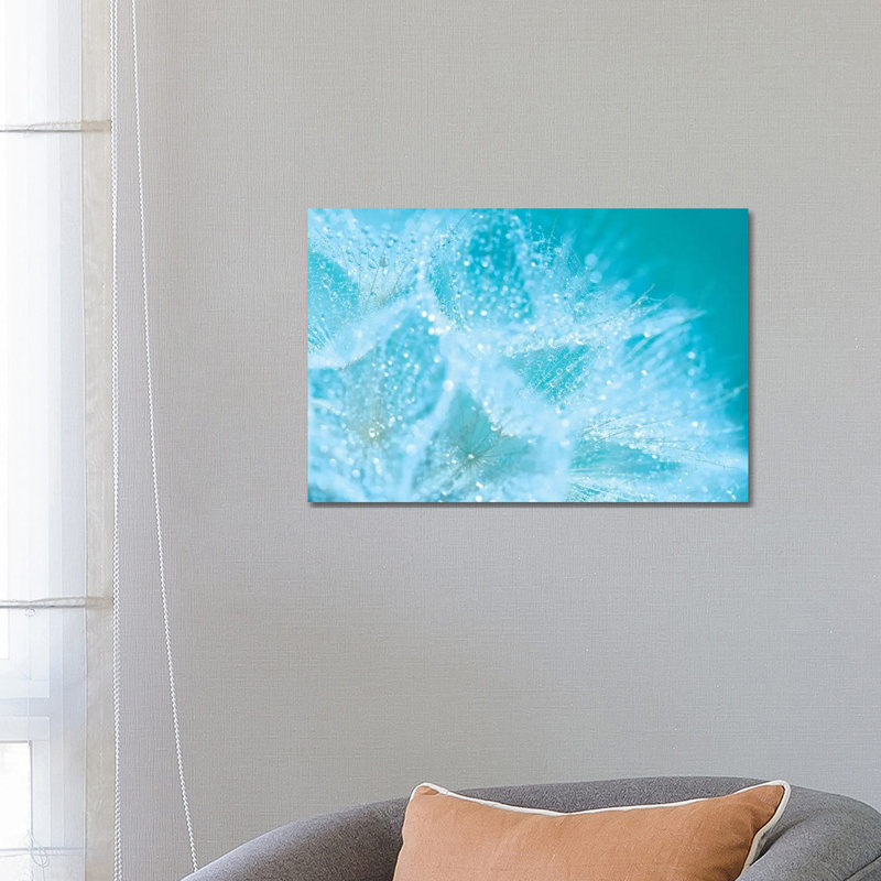 Aqua Sparkles 1 Piece Wrapped Canvas Wall Art, 66.04 cm H x 45.72 cm W x 3.175 cm D