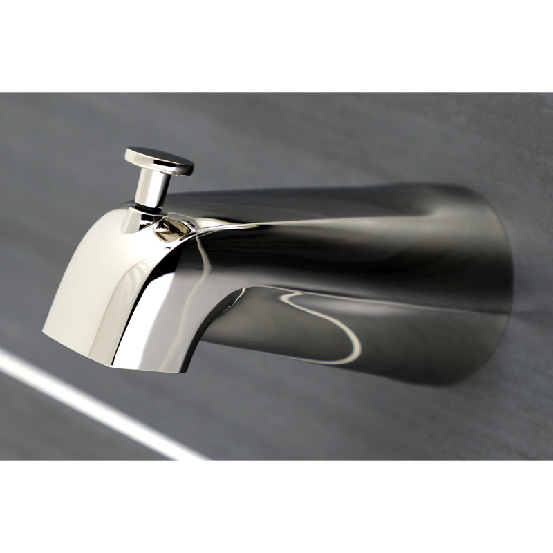 Robinet de baignoire et douche à double poignée à pression équilibrée Kingston Brass Vintage, Nickel poli
