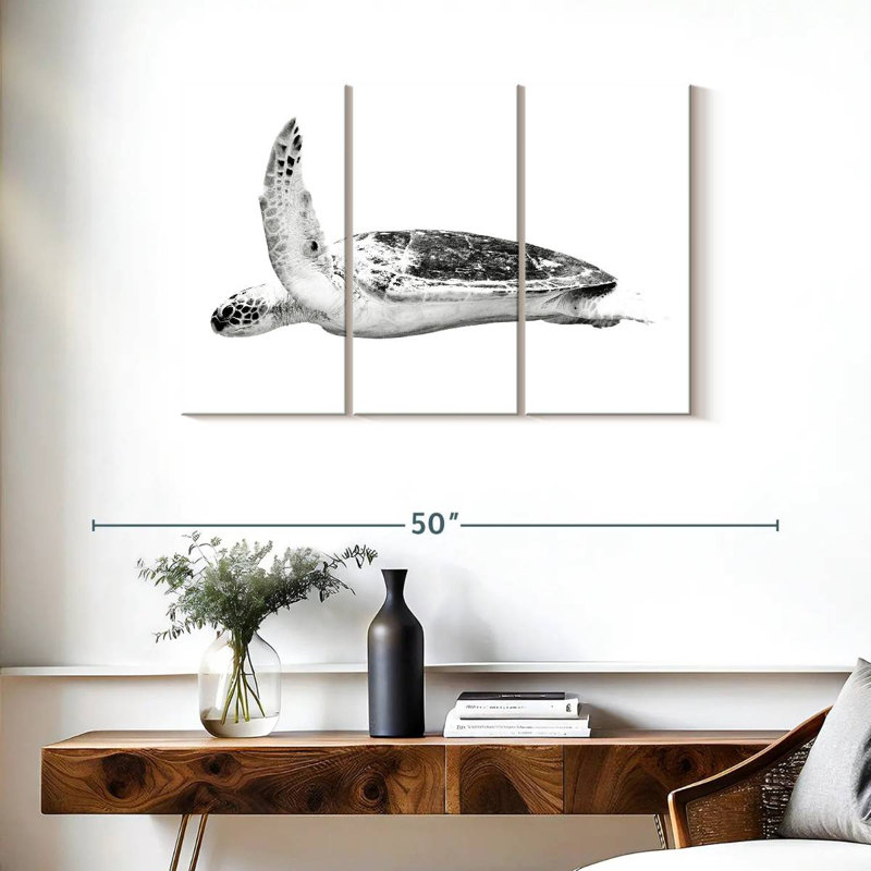 Brampt Noble Hawksbill Turtle, 24" H x 38" W