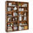 Tall Bookcase - Set Of 2, Storage And Display Bookshelves For Home Office And Living Room-114423997-114423996