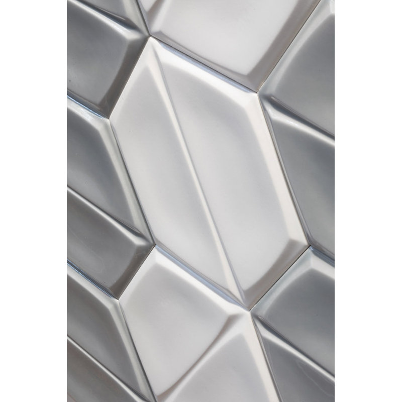 Magnolia 6" x 7" Ceramic Field Tile, Smoke