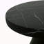 Table d'appoint d'extérieur en travertin MGO, table de bout en béton léger, effet marbre noir