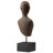 Peel 18" Abstract Bust Sculpture on Black Stand