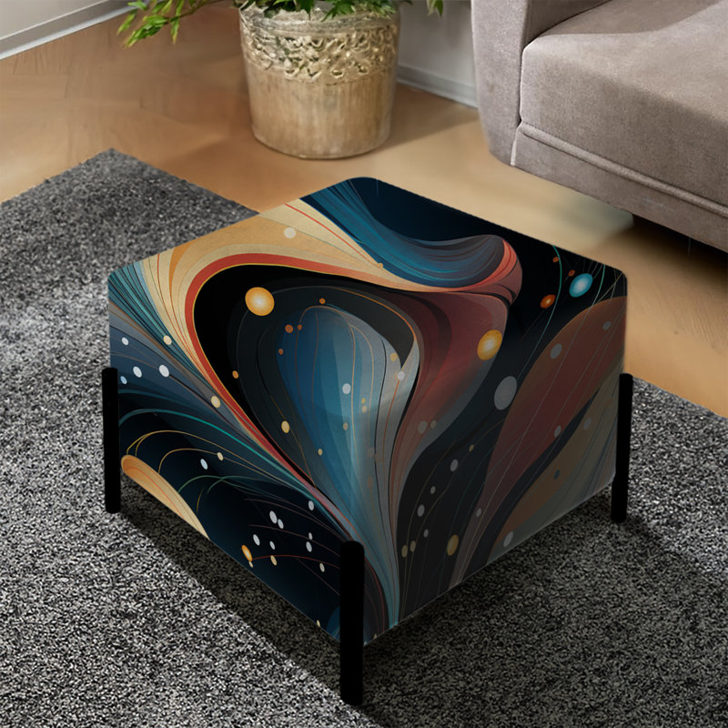 Celestial Dreams Galaxy - repose-pieds carré abstrait