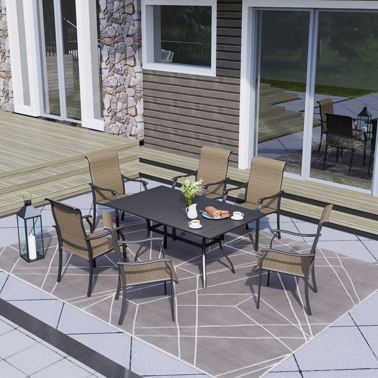 Rectangular 6 - Person 63" Long Dining Set