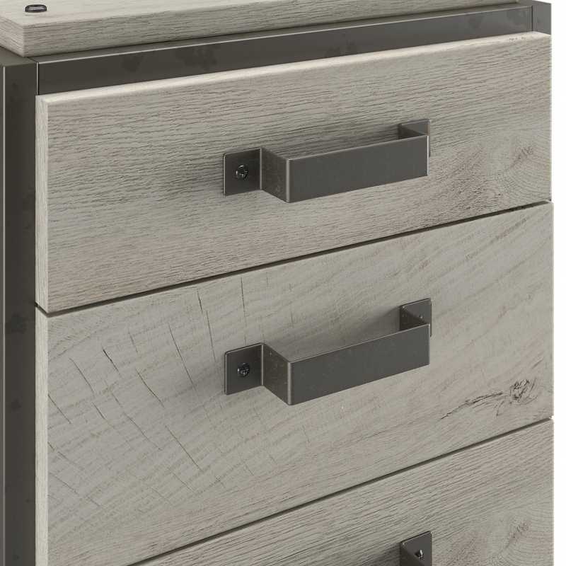 Bureau en L Patankar, Blanc chalet