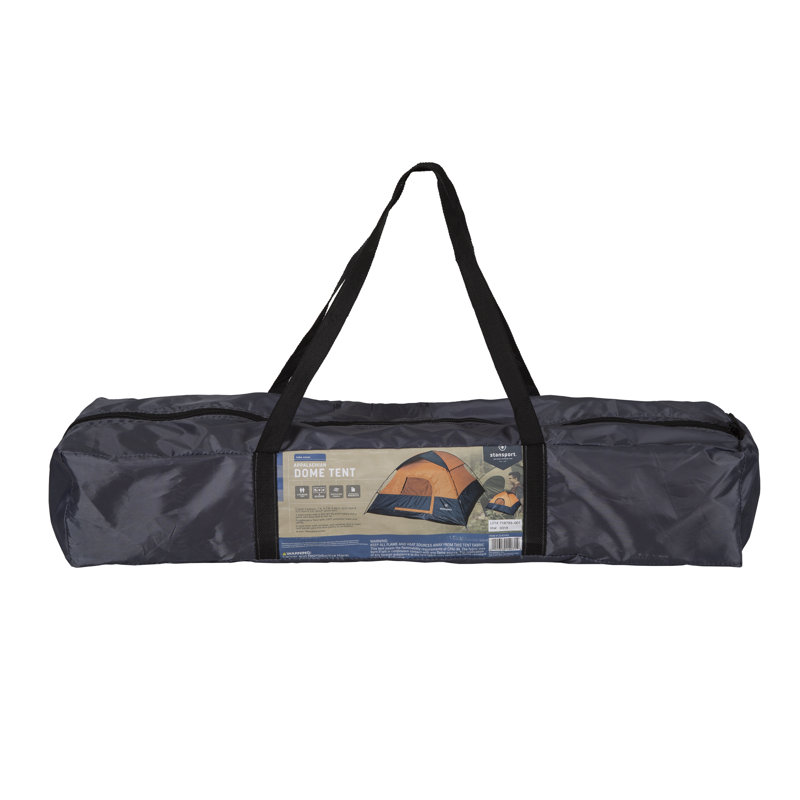 Stansport Orange and Gray 2-Person Dome Tent with Carry Bag