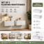 Ensemble de 2 tables de chevet murales flottantes Custer pour chambre à coucher Custer-433638254