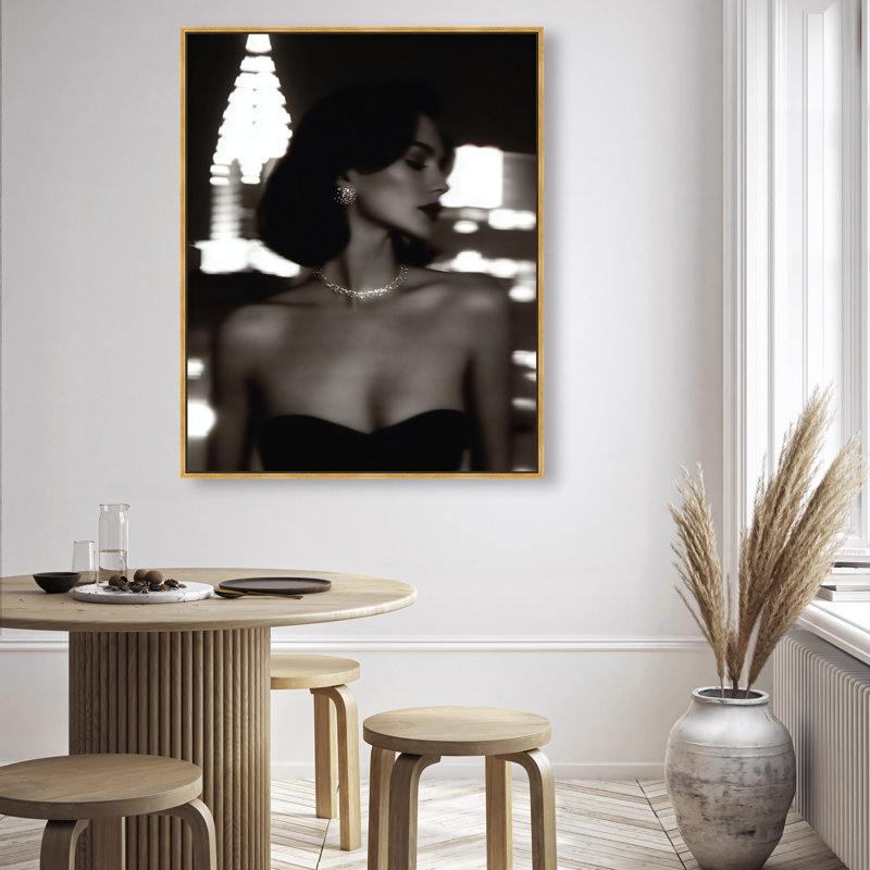 Shadow Queen III Print by Oliver Gal, 46" H x 37" W, Gold Floater Frame