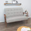 Wasser Fabric 126cm Reception Loveseat-550400609