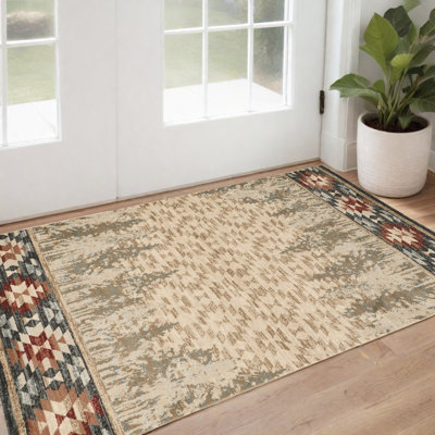 Tapis sud-ouest ivoire 3 pi x 5 pi Alonie