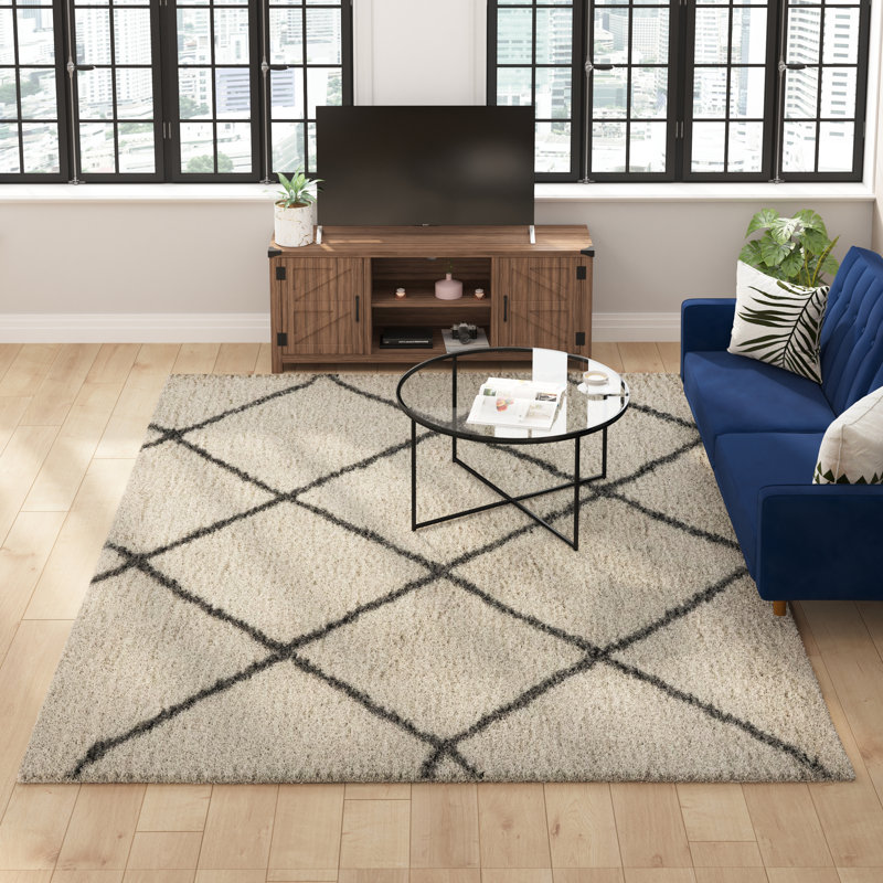 Geometric Indoor Rug, Rectangle 8' x 10'
