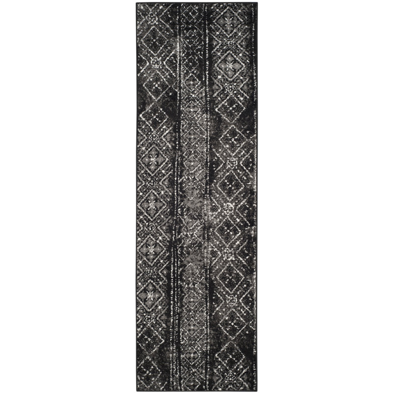 Aliesa Performance Geometric Rug, Runner 2'6" x 18'