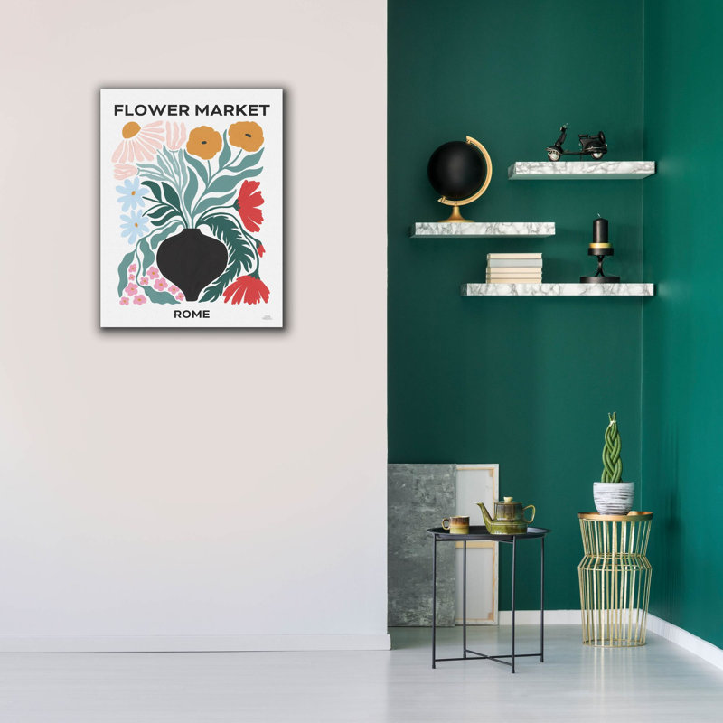 «Flower Market 6» par Laura Marshall, art mural sur toile, 26 po x 34 po
